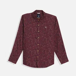 Allen Solly Junior Boys Spread Collar Floral Printed Cotton Casual Shirt-picture-15