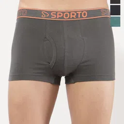 Sporto by Macho Pack Of 4 Mid-Rise Short Trunks-picture-3