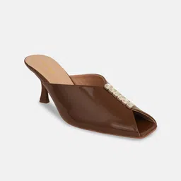 DROP BOLD Women Embellished Slim Heeled Peep Toes-43