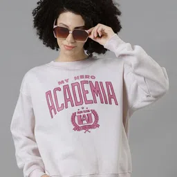 Free Authority My Hero Academia Printed Relaxed Fit Sweatshirt-image-26