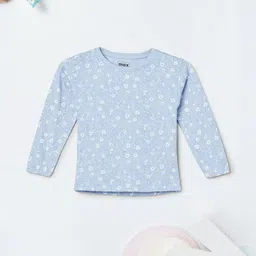max Girls Floral Printed Round Neck Cotton T-shirt-picture-7