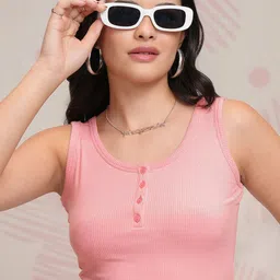 Basics By Tokyo Talkies Cotton Crop Top-image-20