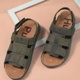 Hush Puppies Men Leather Comfort Sandals-image-39
