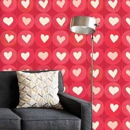 ArtzFolio Printed UV-Resistant Anti-Bacterial Hearts Peel & Stick Wallpaper-image-89