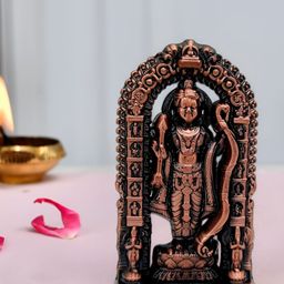 Ascension Copper Ram Lalla Religious Idol Showpiece-image-14