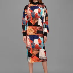 MILOST Printed Top With Skirts Co-Ords-image-42