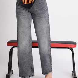 The Roadster Lifestyle Co. Women Straight Fit Heavy Fade Cotton Jeans-image-94