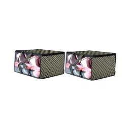 Stylista Brown & Beige 2 Pieces Checked Water Resistant Zippered Multi-Utility Organisers-6