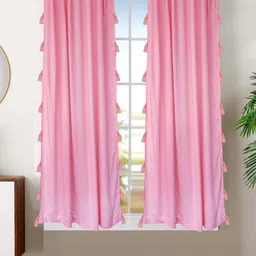 Dekor World Multicoloured Set of 2 Sheer Window Curtain-21