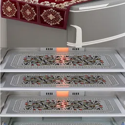 Dakshya Industries Set of 5 Printed Fridge Cover Mats-10