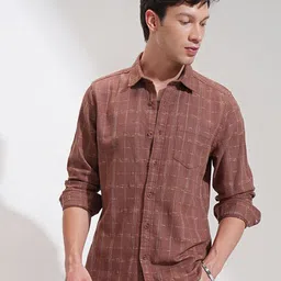 HIGHLANDER Men Comfort Slim Fit Casual Shirt-image-70