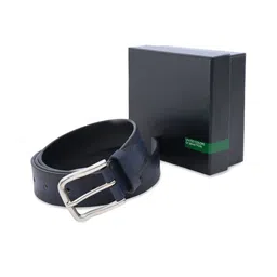 United Colors of Benetton Men Textured Leather Belt-picture-5