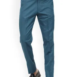 KUNDAN Men Regular Fit Mid-Rise Formal Trouser-image-126