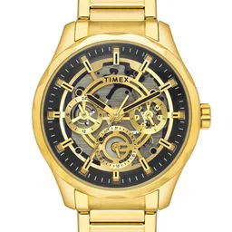 Timex Men Brass Skeleton Dial & Stainless Steel Straps Analogue Watch TW0TG7628-image-74