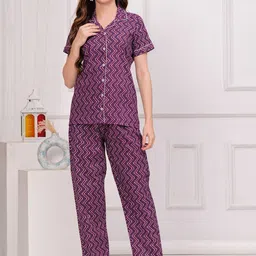 Light Daisy Women Printed Night suit-image-44