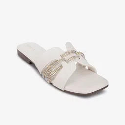 Gibelle Women Embellished Open Toe Flats-35