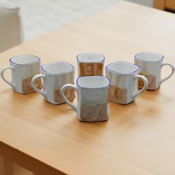 laghima jadon Multicoloured Printed Ceramic Glossy Cups Set of Cups and Mugs image 4