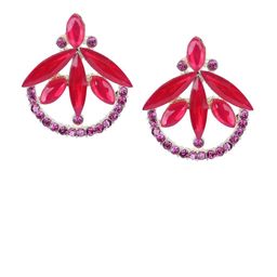 OPUS GEMS Artificial Stones Studded Floral Shaped Studs-image-79