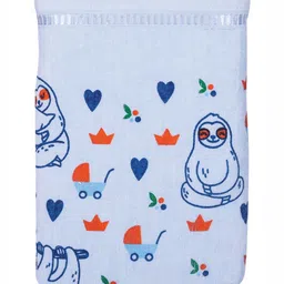 RANGOLI Blue & Red 1 Cotton 450 GSM Bath Towel-13