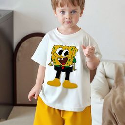 FOREVER FRIDAY Boys Spongebob Printed Short Sleeves T-shirt With Shorts-image-39