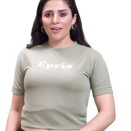 BAESD Print Cotton Crop Top-image-7