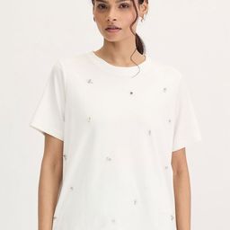 FEMMELLA Women Solid Round Neck Relaxed Fit T-shirt-image-17