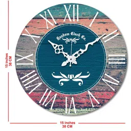 RANDOM Multicoloured & Multicoloured Contemporary Wall Clock image 2