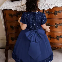 Vani Enterprise Net Fit & Flare Midi Dress image 3