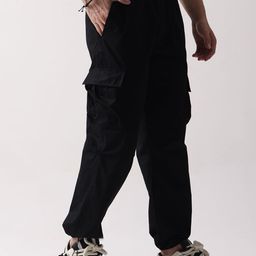 SZN Men Relaxed Fit High-Rise Cargo Styles Joggers-image-47