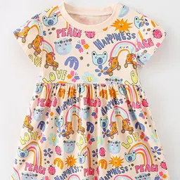 Xsole Girls Conversational Printed Fit & Flare Dress-image-97