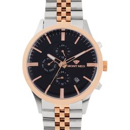 MONT NEO Men Patterned Dial & Bracelet Style Straps Analogue Watch 1049M-M1304-image-44