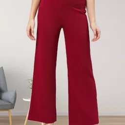 all about you Women Flared High-Rise Trousers-image-59