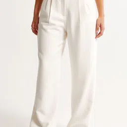 FNOCKS Women Comfort Loose Fit High-Rise Pleated Trousers-picture-21