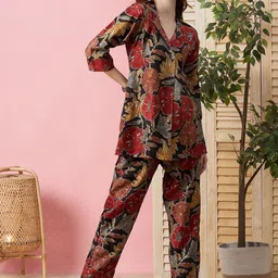 KALINI Printed Pure Cotton Tunic With Trousers Co-Ords-image-20