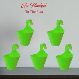 go hooked Hook Railing Planter Hanging Pots for Plant image 4
