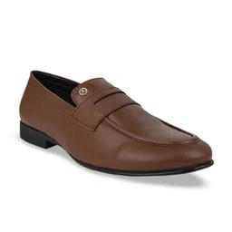Alberto Torresi Men Leather Round Toe Formal Loafers-picture-20
