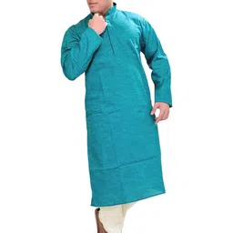 Exotic India Men Solid Kurta with Pyjama-19