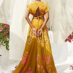 Basil leaf Printed Made to Measure Lehenga & Blouse With Dupatta image 3
