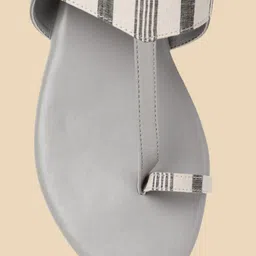 Taavi Printed No Back Strap Open Toe Flats image 2