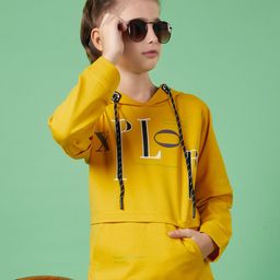 MashUp Boys Typography Printed Hooded Pockets T-shirt-image-64
