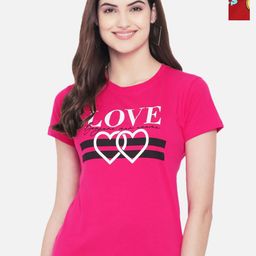 Tromko Women Typography Printed Round Neck Cotton Regular Fit T-shirt-picture-10