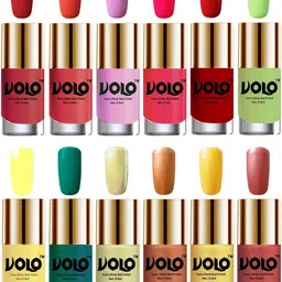 VOLO Set Of 12 Extra Shine Nail Polish 9.9 ml Each Combo 268-28