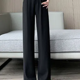 StyleCast x Revolte Women High-Rise Straight Fit Trousers-picture-36