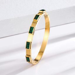 Jewels Galaxy Gold-Plated Crystals Studded Bangle-Style Bracelet-image-17