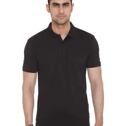 Colors and Blends Men Solid Polo Collar Cotton T-shirt-image-42