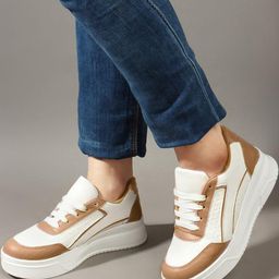 CORSICA Women Colourblocked PU Sneakers-image-48