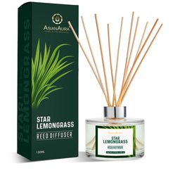 Asian Aura Lemongrass Reed Diffuser Set Long-Lasting Fragrance (120ml)-image-83