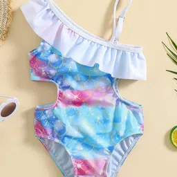 YK Girls Printed Swimwear Bodysuit-40