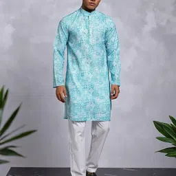 TRYBUY.IN Men Geometric Printed Kurta-image-8