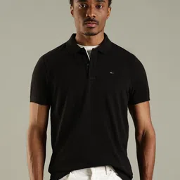 Tommy Hilfiger Polo Collar Slim Fit Cotton T-shirt-picture-10